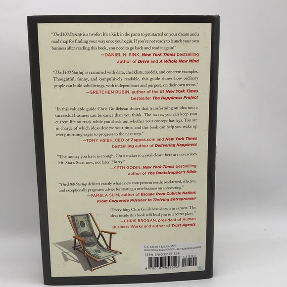 The $100. Startup Hardcover with Dust Jacket by Chris Guillebeau - Picture 2 of 10